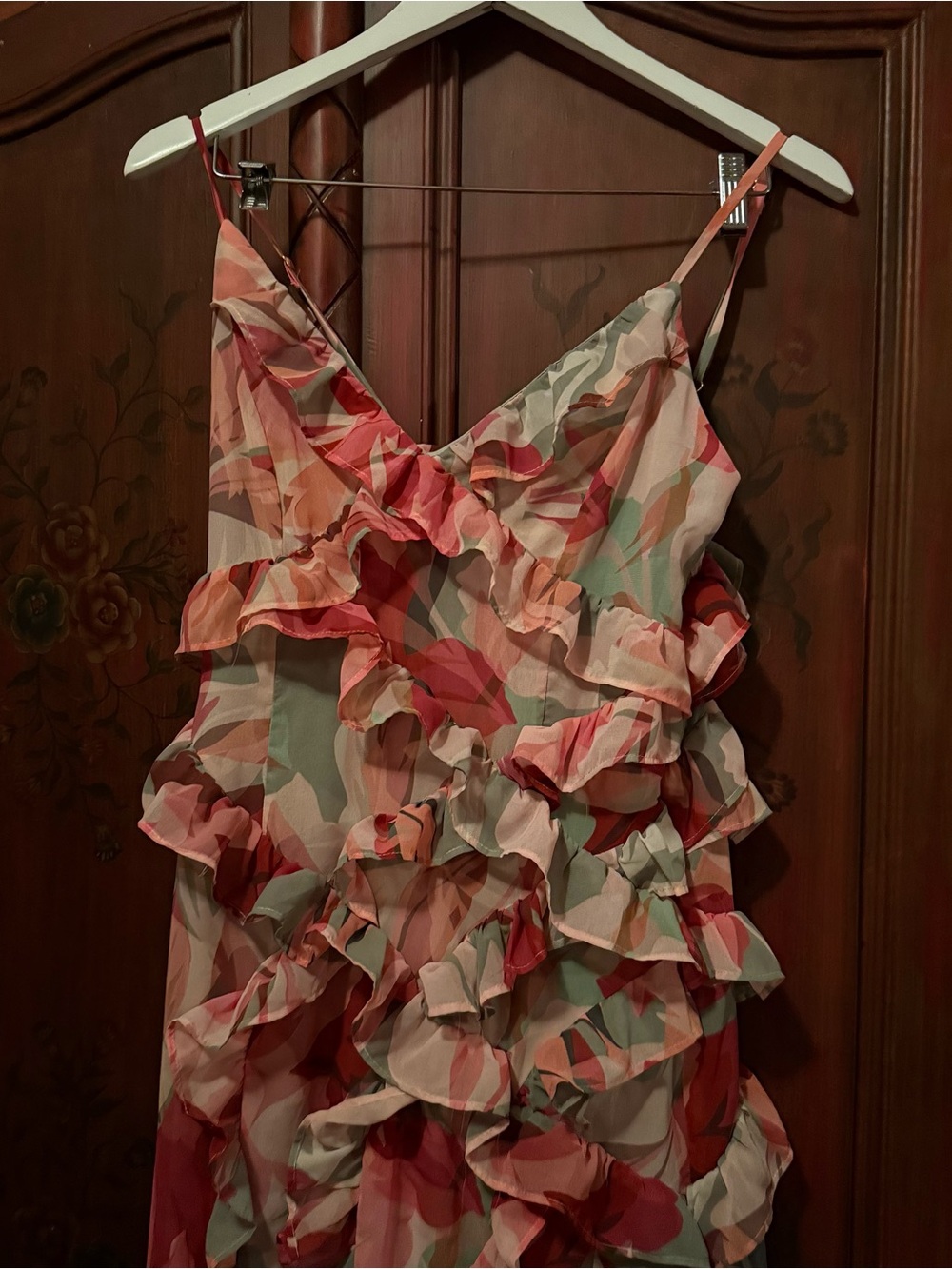 HUTCH Floral Ruffle Maxi Dress - Picture 4 of 5